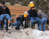 Winter Festival Bar Stool Racing
