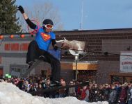 Skijoring Airborne